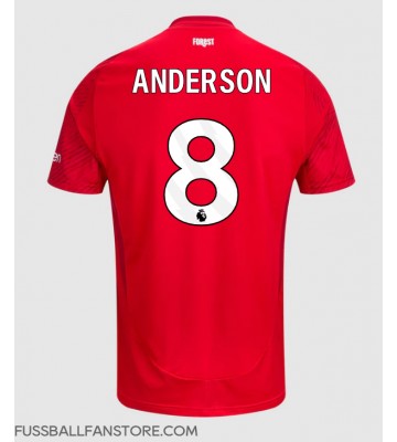 Nottingham Forest Elliot Anderson #8 Replik Heimtrikot 2024-25 Kurzarm